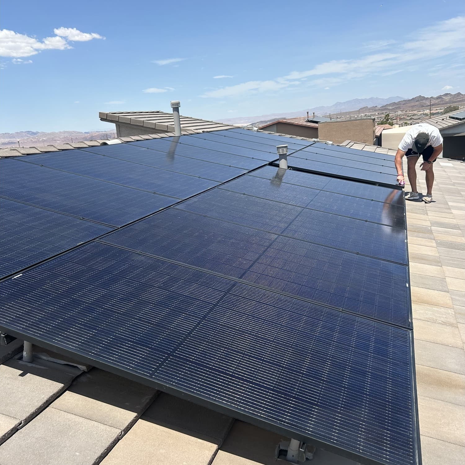 Solar Panel Cleaning — after